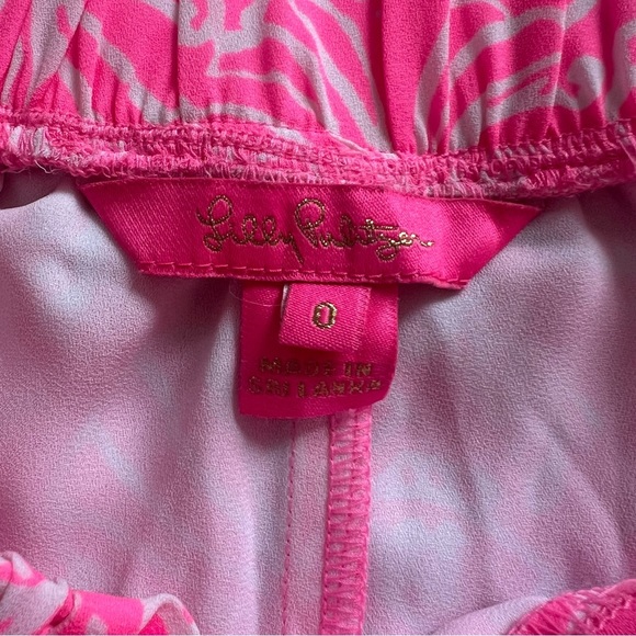 {Lilly Pulitzer} Mylee Clawdia Tie Front Shorts in Havana Pink - Picture 9 of 11